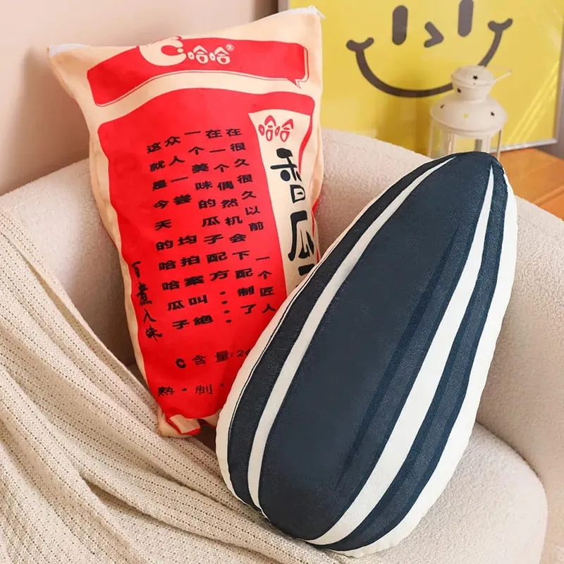ใหม่ขนาดยักษ์จำลองจีนกระเป๋า Melon Seed ของเล่นตุ๊กตา Soft Soothing หมอนที่นอนสำหรับครอบครัวเด็กของเล่นตลกสำหรับเด็ก — image 7
