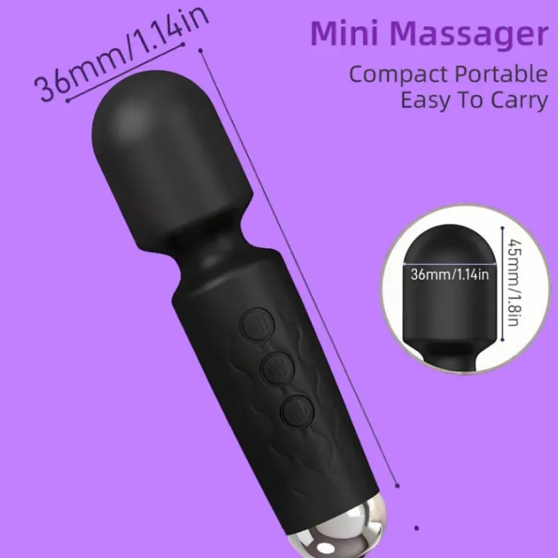 20 Kelajuan Kuat Tongkat Sihir Perangsang Kelentit G-Spot Massager Mainan Seks Mudah Alih Boleh Dicas semula untuk Wanita — image 2