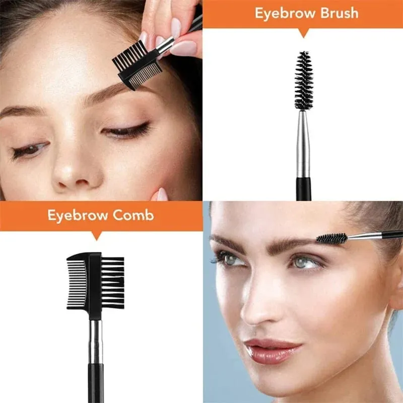 4/11/12 Pcs New Eyebrow Trimmer Set Scissors Tweezers Eyebrow Razor Scraping Eyebrow Comb Razor Eyebrow Clip Makeup Tools Sets — image 2