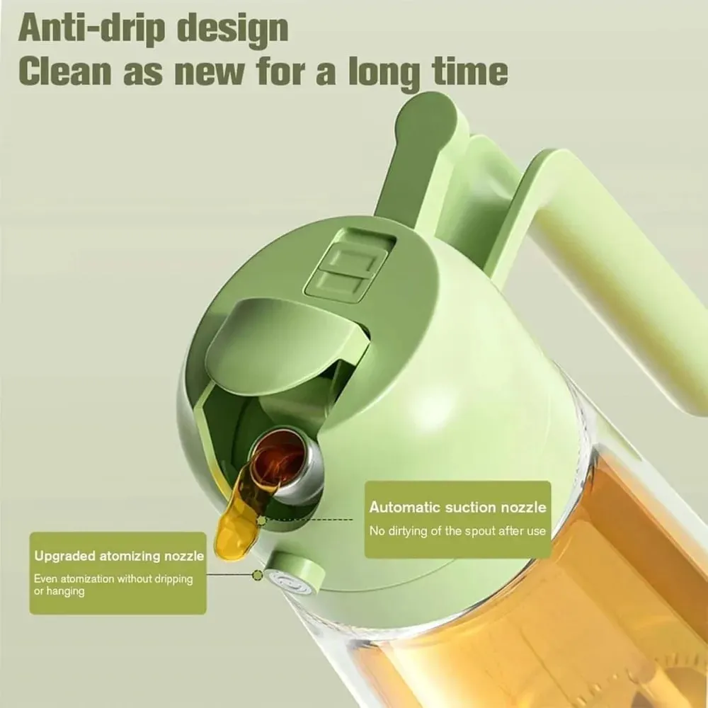 Pulvérisateur d'huile d'olive en plastique 500ml 2 en 1, 1 à 4 pièces, pulvérisateur d'huile de cuisson pour friteuse à Air de cuisine, cuisson de salade, grillades BBQ — image 5