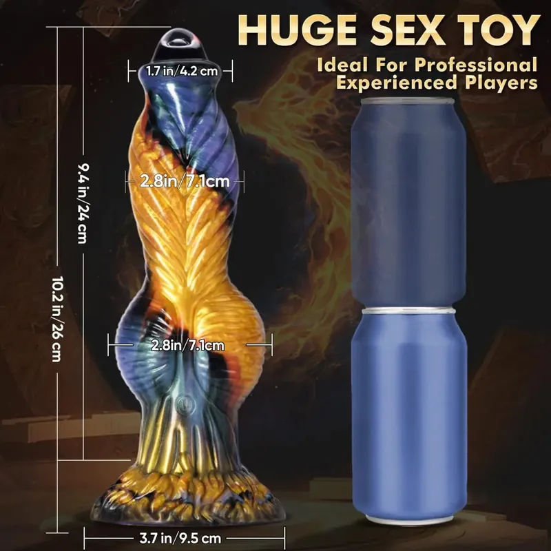 Fjärrkontroll Thrusting Monster Dildo Vibrator Tjock Enorm Vibrerande Dildo med sugkopp Analleksaker Sexleksaker för vuxna för kvinnor — image 8
