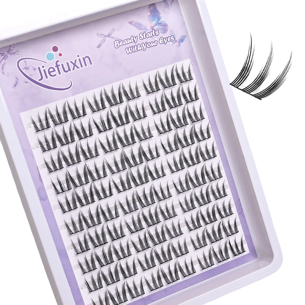 Cat‑Paw Cluster Lashes DIY Extension Kit False Eyelashes Soft Lightweight Segmented Lashes for Enlarged Eye Look — image 2