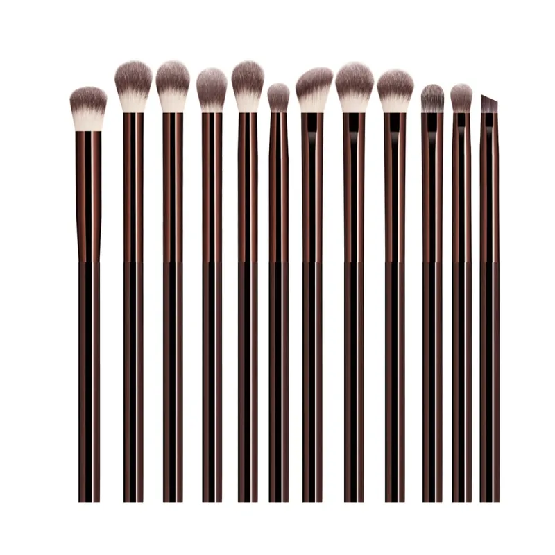 12PCS Eyeshadow Makeup Brushes Set Soft Synthetic Hair Blending Shader Angled Liner Brushes for Eye Makeup — image 8