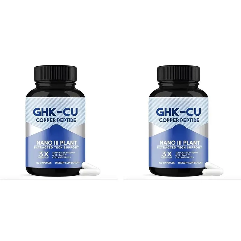 GHK-Cu Copper Peptide Capsules for Skin Repair Support Collagen Metabolism Support and Antioxidant Protection - 120 Capsules