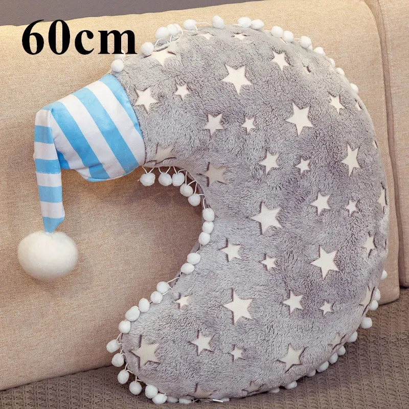 INS Plush Sky Series Luminous Cloud Moon Star Pillow Soft Cushion Kawaii Stuffed Plush Toys For Children Baby Kids Toy Girl Gift — image 10