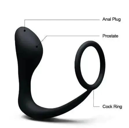 Silica Gel Lock Ring Penis Ring Prostate Massager Adult Sex Toys for Men Back Court Beads Male Butt Plug Couple Sharing Cock — image 7
