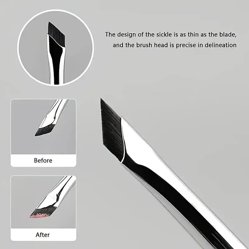 7 Combination Precision Detail Makeup Brushes Eyeliner and Eyebrow Brush Sets with Ultra-Thin Eyebrow and Lower Eyelid Brushes — image 5