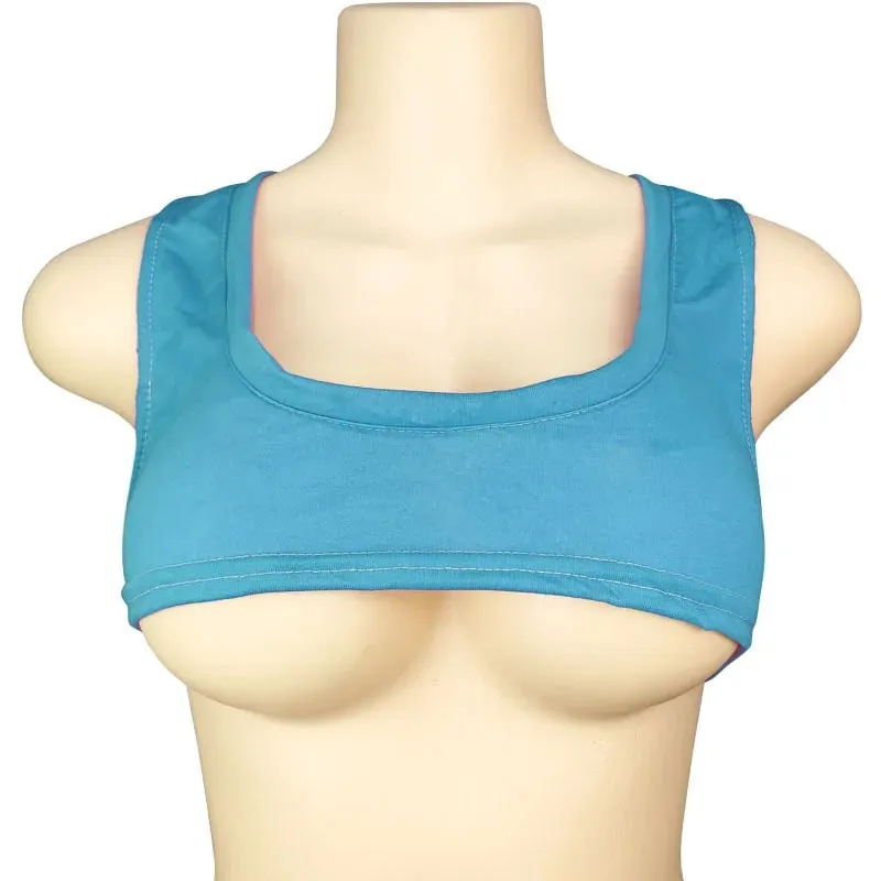 Y2k European and American Low Round Neck Ultra Short Sleeveless Vest T-shirt Sexy Chest Hugging and Navel Exposed Vest — image 9
