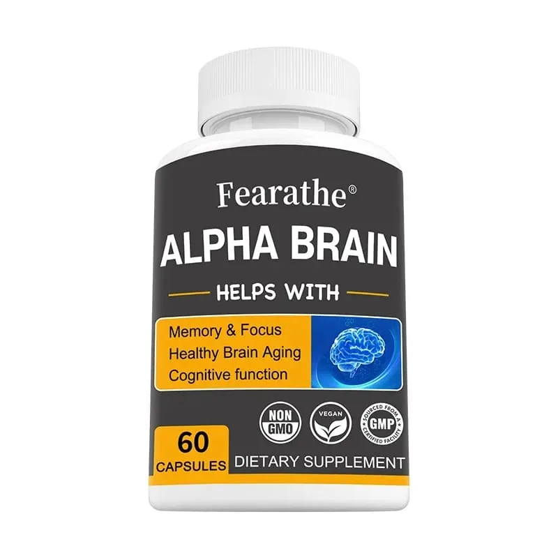 Alpha Brain Nootropics Integratore cerebrale per uomini e donne - Memoria, chiarezza mentale e cognizione con capsule Focus di vitamina B6 — image 8