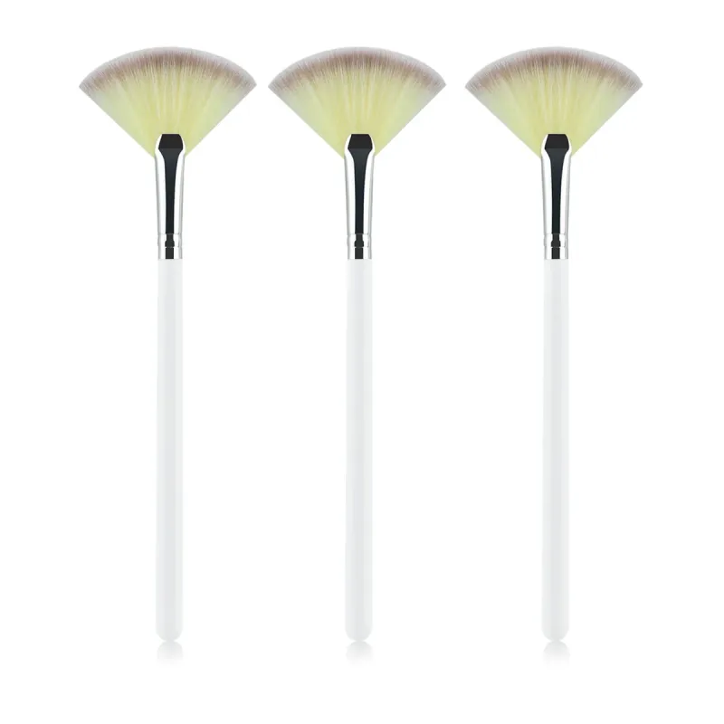 1pc Soft Facial Fan Brush Blush Fan Mask Brushes Slim Soft Face Mask Brush Applicator For Peel Glycolic Masks Makeup — image 8