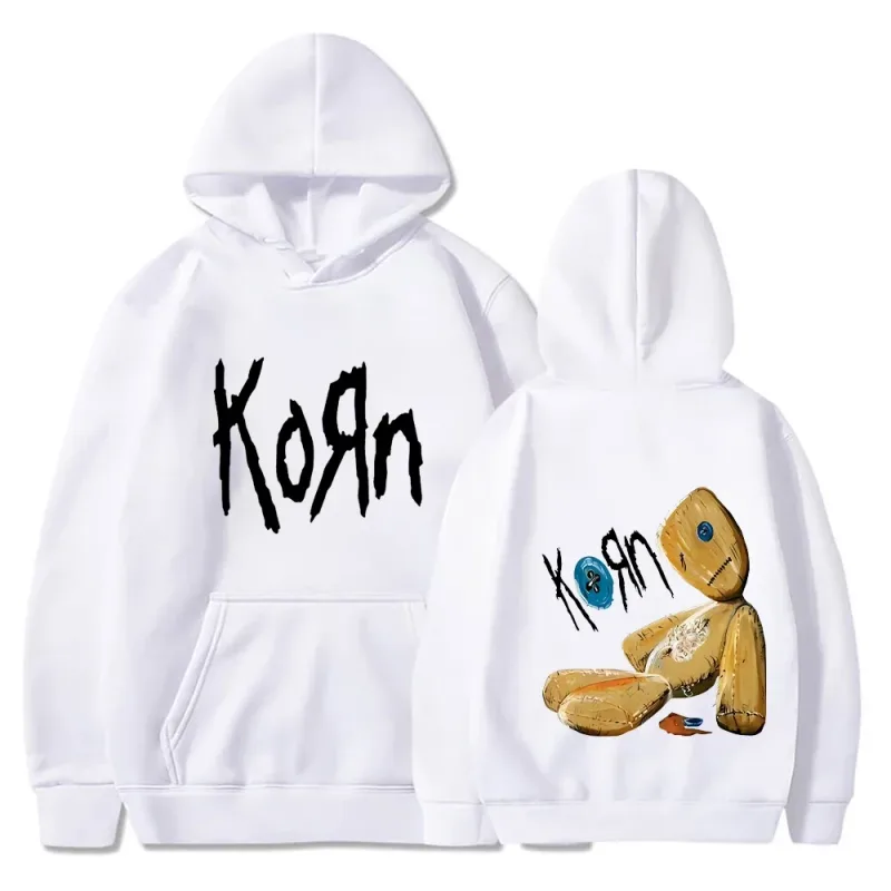 Korn Rock Band Hoodies Vår Höst Pullover Herrmode Tryckt Huvtröja Lös Casual Daily Streetwear Tröja Toppar — image 2