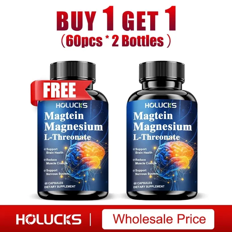 Magnesium L-Threonate Supplement Support Brain Health Nerve Function Muscle Strength Relieve Stress for Deep Sleep — image 9