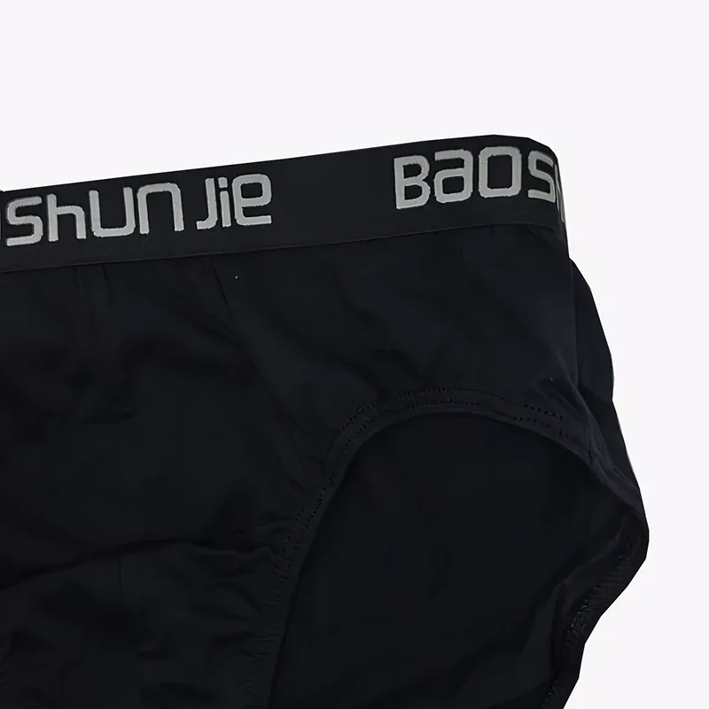 5 Pieces Cotton Men's Underwear Black Comfortable Breathable Simple Fashion Men's Briefs Sports Casual Underwear Combination — image 5
