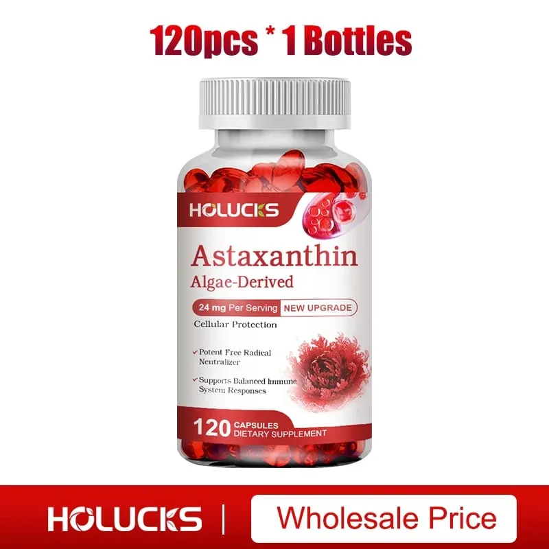Astaxanthin Capsules with Algae Extract & Antioxidants Support Eye Health Joint Comfort & Immune Balance