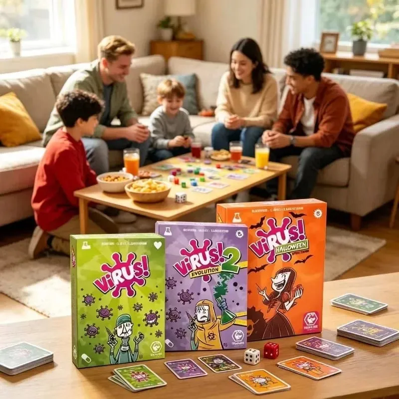 Interesting Virus Card Game & Virus Evolusion 2 The Contagiously Fun Party Board Game for Wedding Birthday Party Board Game — image 1