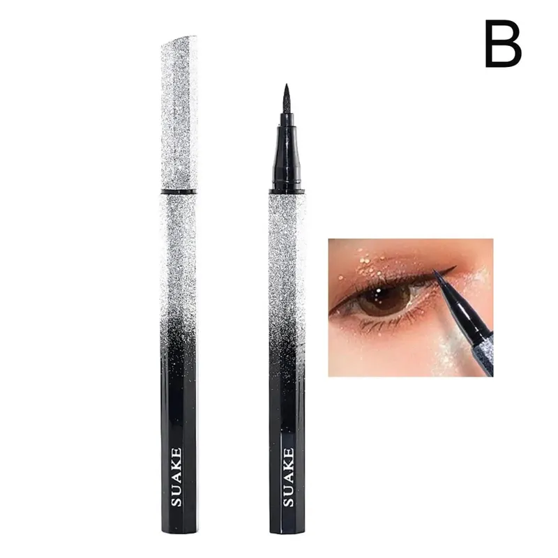 Sello delineador de ojos giratorio DIY, delineador de ojos de doble punta integrado en negro y marrón, plantilla de ala, bolígrafo líquido de larga duración resistente al agua y a prueba de manchas — image 10