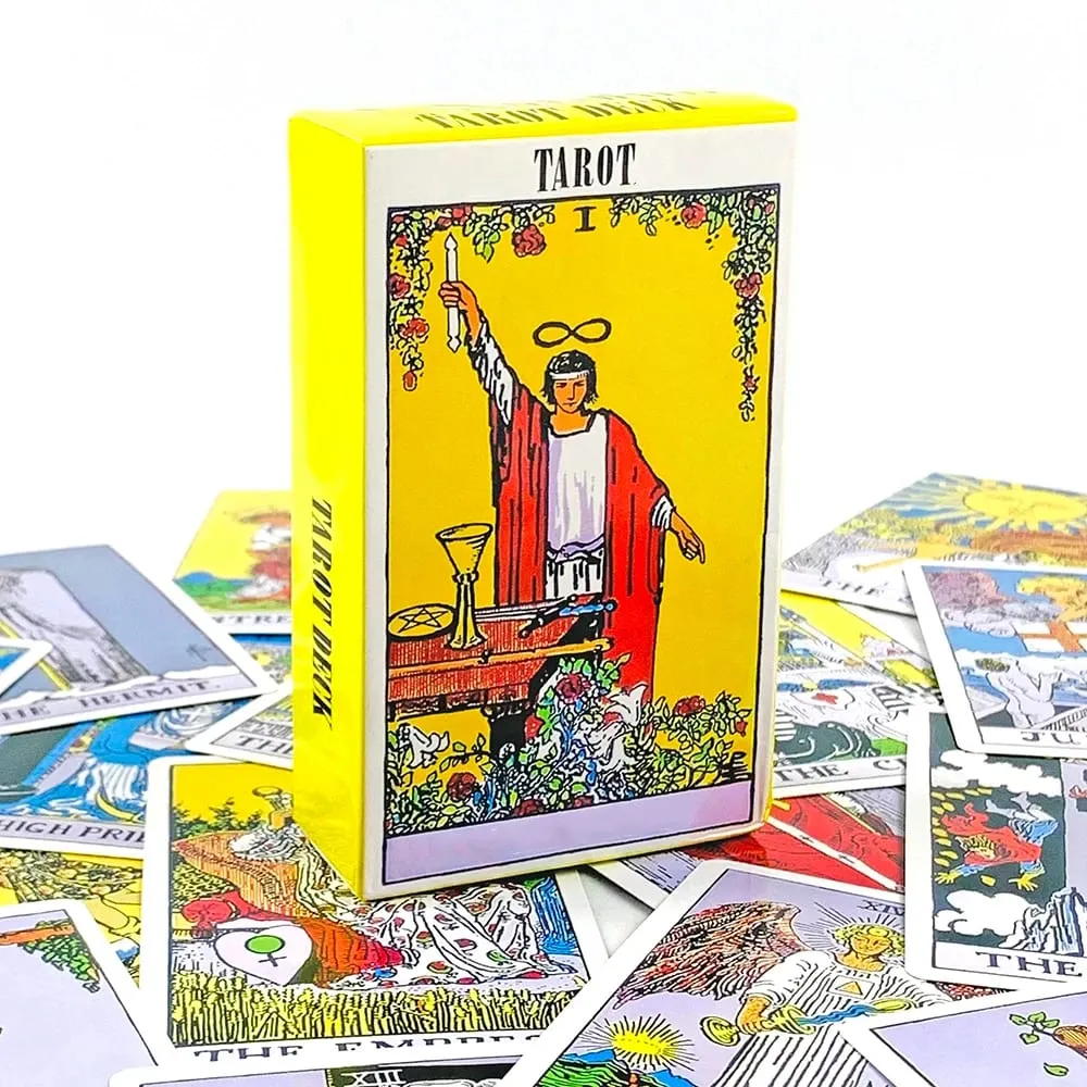 English/Spanish Version Classic The Rider Tarot Card Prediction Divination Board Game Toy Holiday Games Waite Tarot Deck Booklet