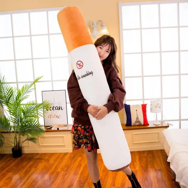 Hot Decoration Creative Smoking Cylindrical Sleeping Cushion Cigarette Pillow Plush Toys Fashion Boyfriend Birthday Gift — image 4