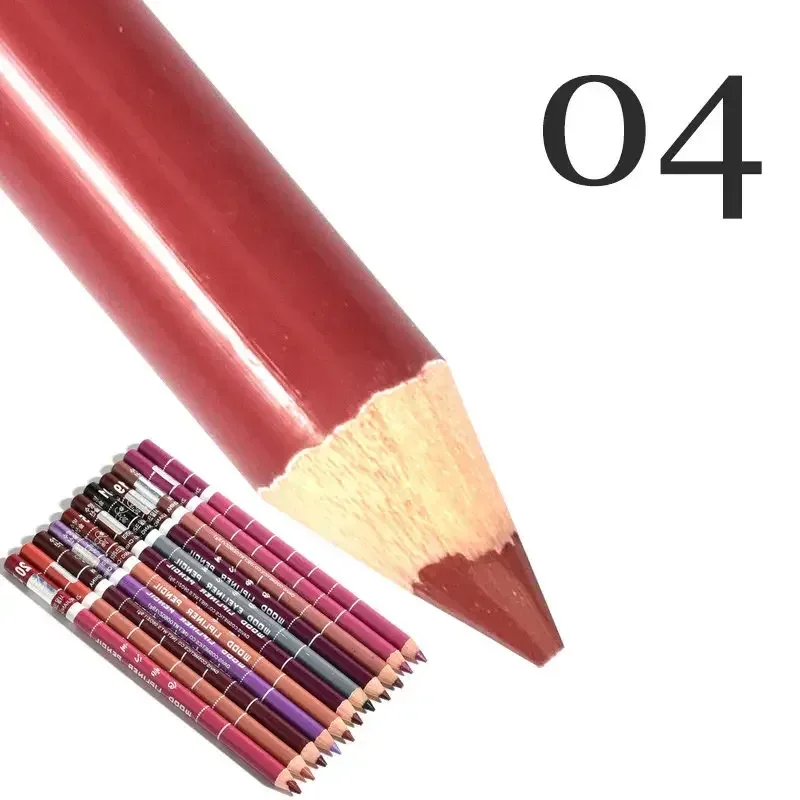 Delineador labial antiincrustante profissional, 28 cores, caneta de batom profissional, à prova d'água, lápis de contorno labial, maquiagem duradoura, delineador cremoso
