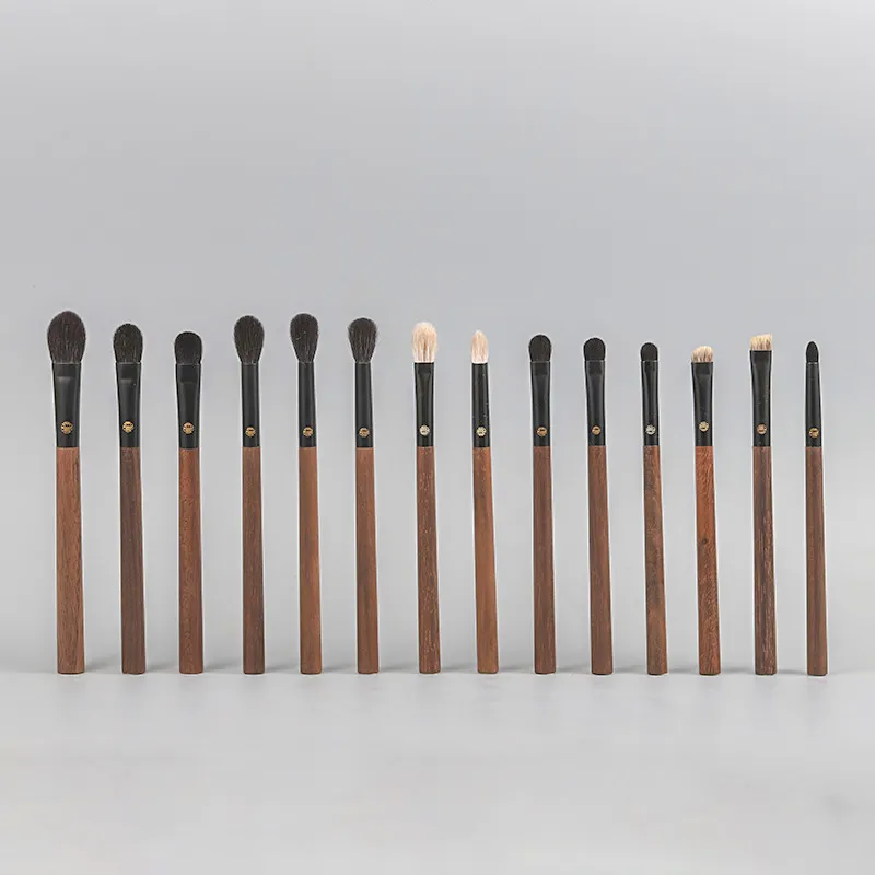 Soft Saibikoho Goat Hair Eye Shadow Blending Brush Professional Handmade Makeup Brush Ebony Wood Handle Makeup Brushes
