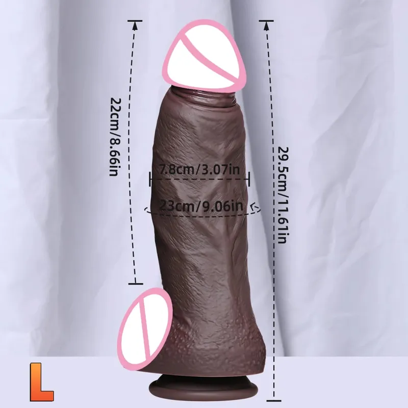 New Realistic Soft Double Silicone Big Dildo 2 Colors Penis 3 Sizes Vaginal Masturbation Suction Cup Dick Woman Anal Sex Toy