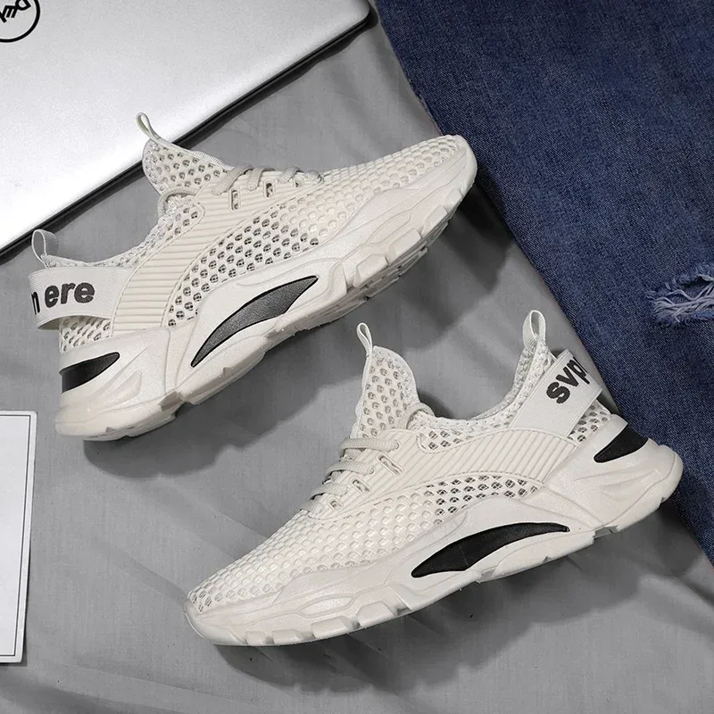 Summer Men Casual Shoes Breathable Mesh Mens Walking Shoes Lightweight Running Sneakers Soft Couple Jogging Tennis Sport Shoes — image 5