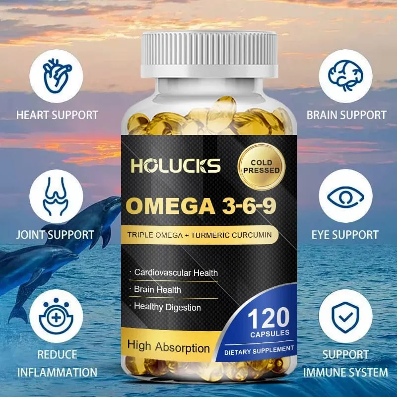 Omega 3-6-9 Fish Oil Capsules for Heart Brain Health & Healthy Digestion Cognitive Function Immune Support — image 6