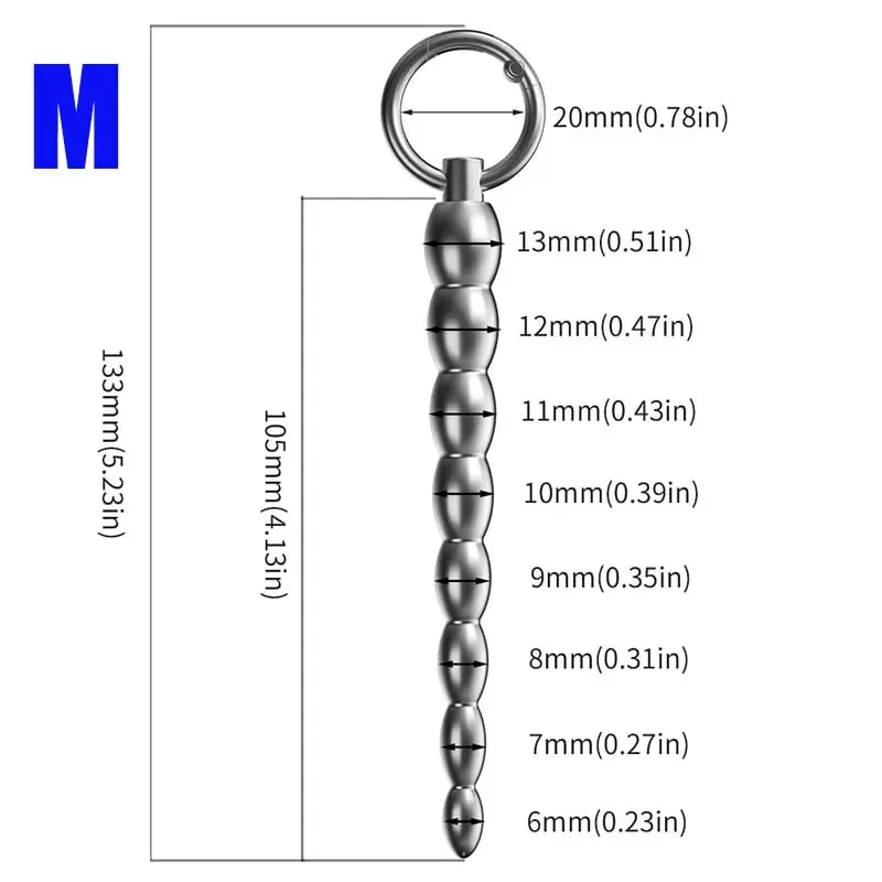 Metal Horse Eye Stick Penis Plug Urethra Bead Can Electro Shock Urethral Stimulator Sounding Masturbation Climax Sex Toy for Men