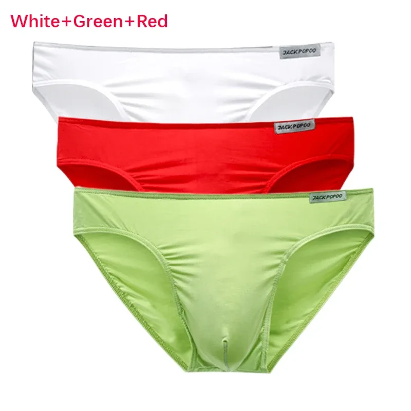 3PCS/Lot Men's Underwear Modal High Quality Soft Briefs Breathable Comfortable Youth Underpants Male Sexy U Bulge Pouch Panties — image 26