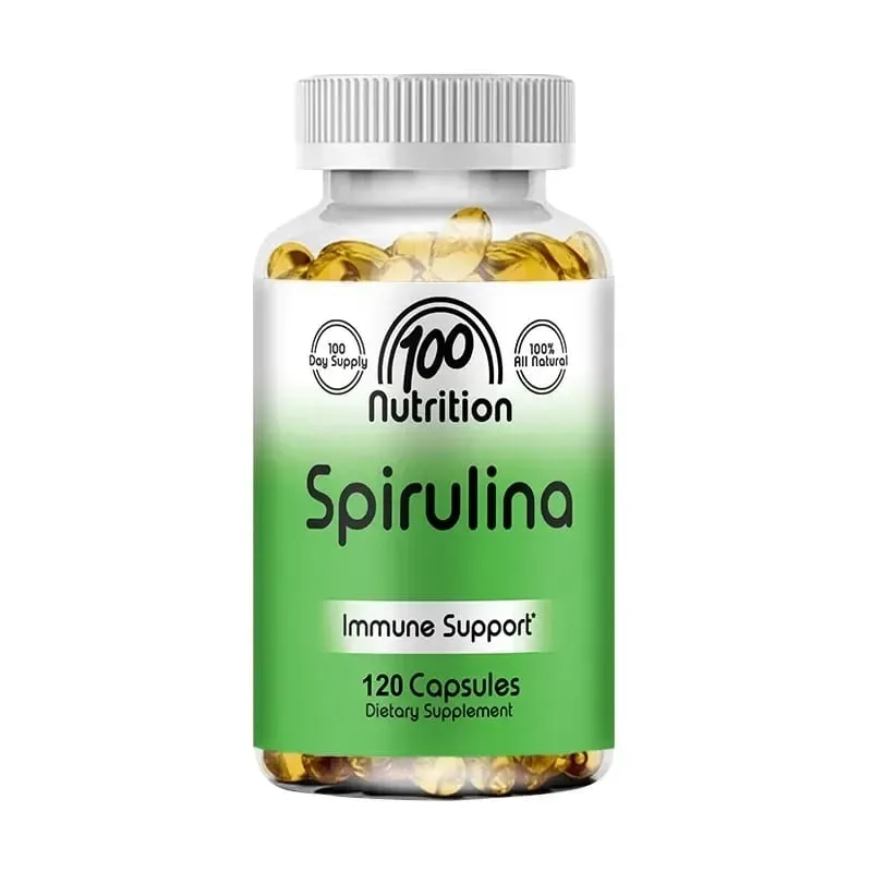 Spirulina Softgels Organic Superfood Algae - Sinusuportahan ang Cardiovascular at Immune System Health Napakahusay na Antioxidant — image 8
