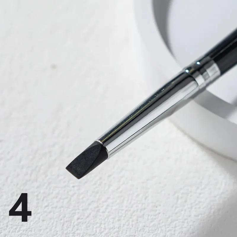 【Black Silicone Eyeliner Brush Multi-purpose Eyebrow Lipstick Brushes Easy To Use Nail Painting Pen Eyes Shaping Makeup】 — image 9