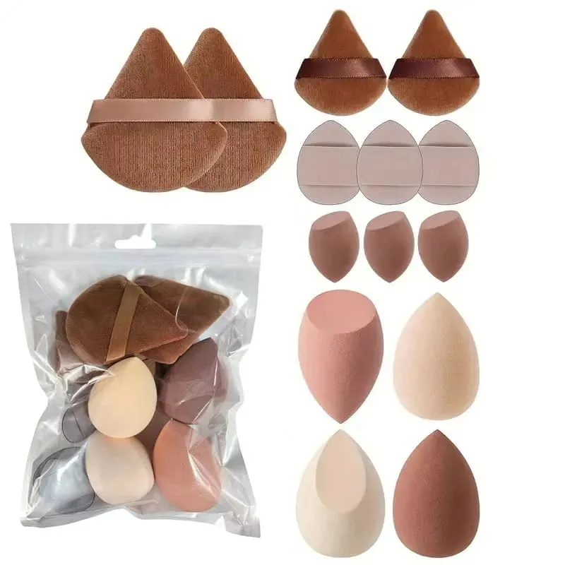 Makeup Brushes and Sponges Set Brown Makeup Puff Beauty Egg Headband Wristband Remover Kit Makeup Tool Gift 20/30 — image 11