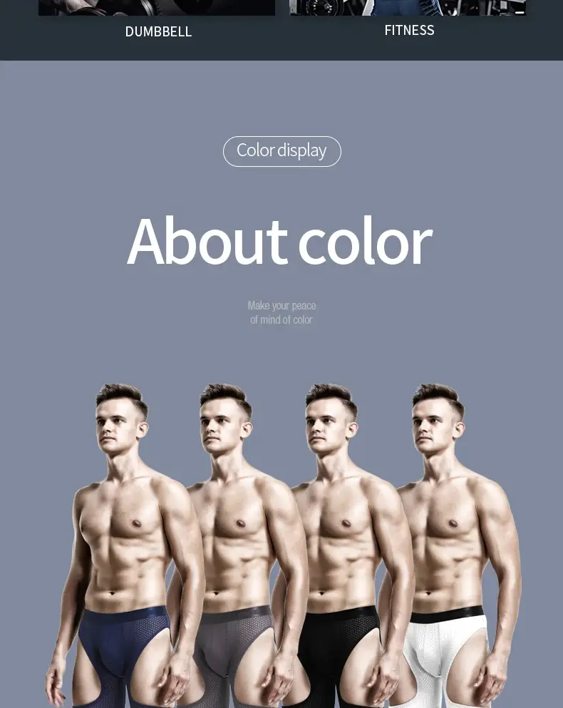 Roupa interior esportiva masculina de fitness gelo seda fina treinamento secagem rápida corrida estendida anti-desgaste perna não vestindo cuecas boxer — image 13