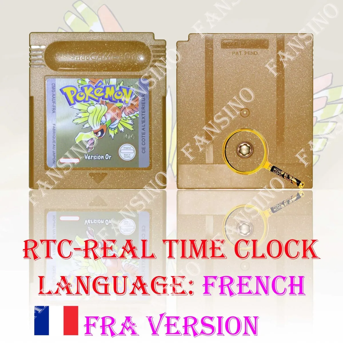 GB/GBC Real Time Clock Pokemon Crystal/Gold/Silver Version Video Game Cartridge with Battery USA/NOE/FRA/ESP/ITA Version — image 13