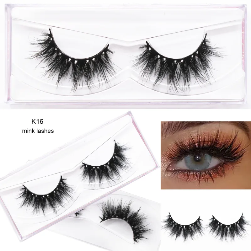 D20 Real Mink Lashes Eyelashes Extension Natural Long Winged Volume Eye Lashes Handmade Mink Fake Eyelash Makeup Lash — image 24