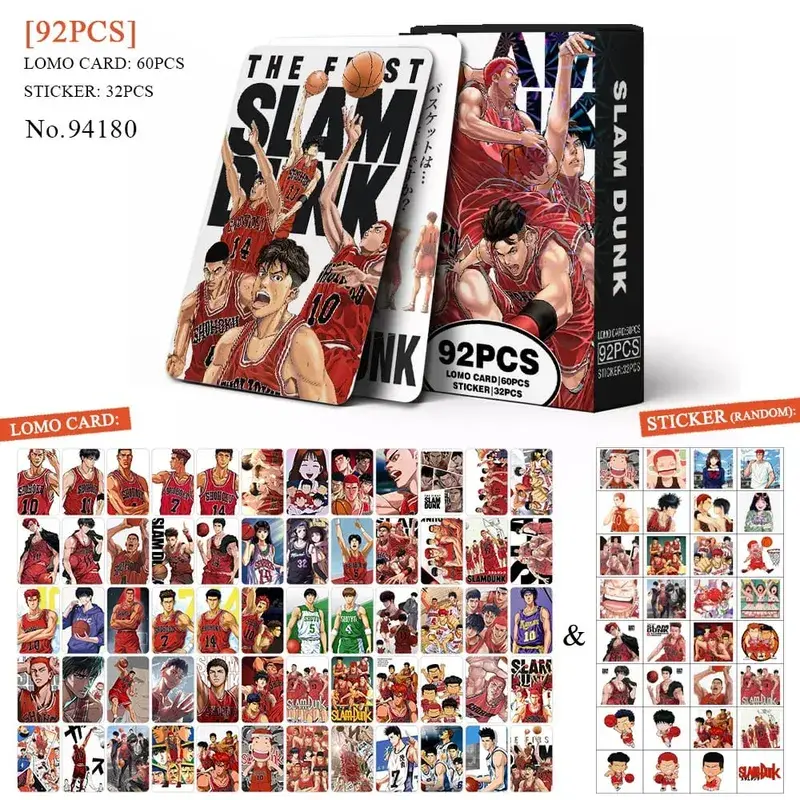 Tarjeta postal de Anime Attack on Titan Lomo, juguete Haikyuu boticario diarios Honkai Star Rail, tarjetas de colección con pegatinas de regalo — image 3
