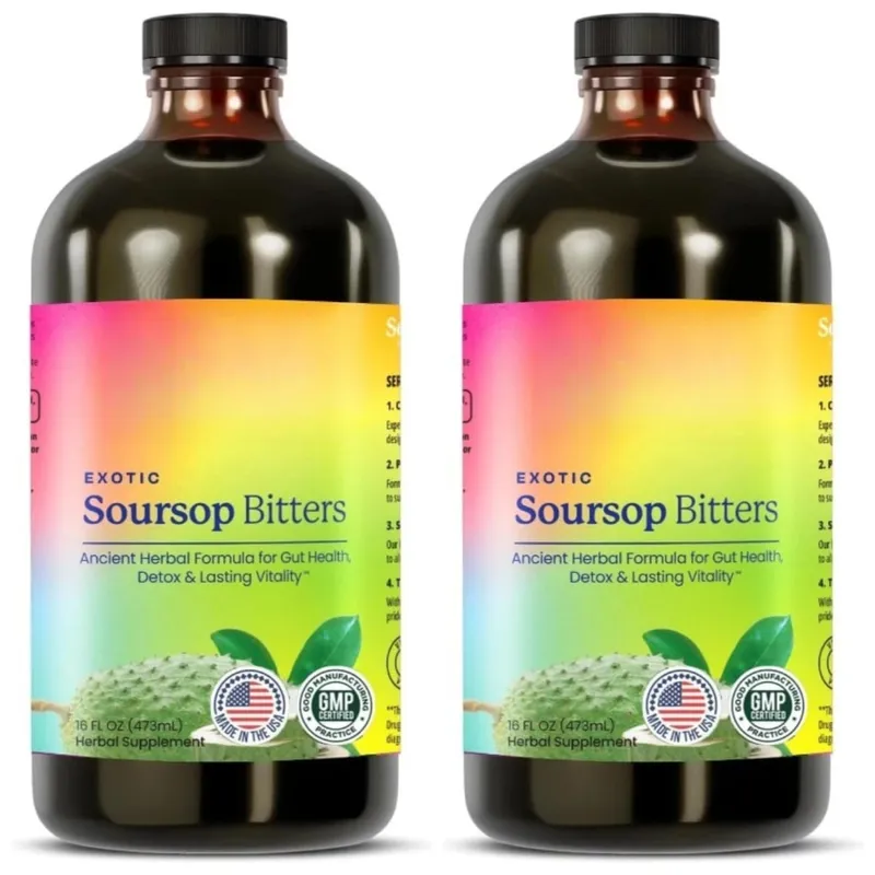 Soursop Bitters Liquid Herbal Extract Plant Based Guanabana Blend with Ginger Turmeric and Sea Moss Daily Wellness Supplement — image 8