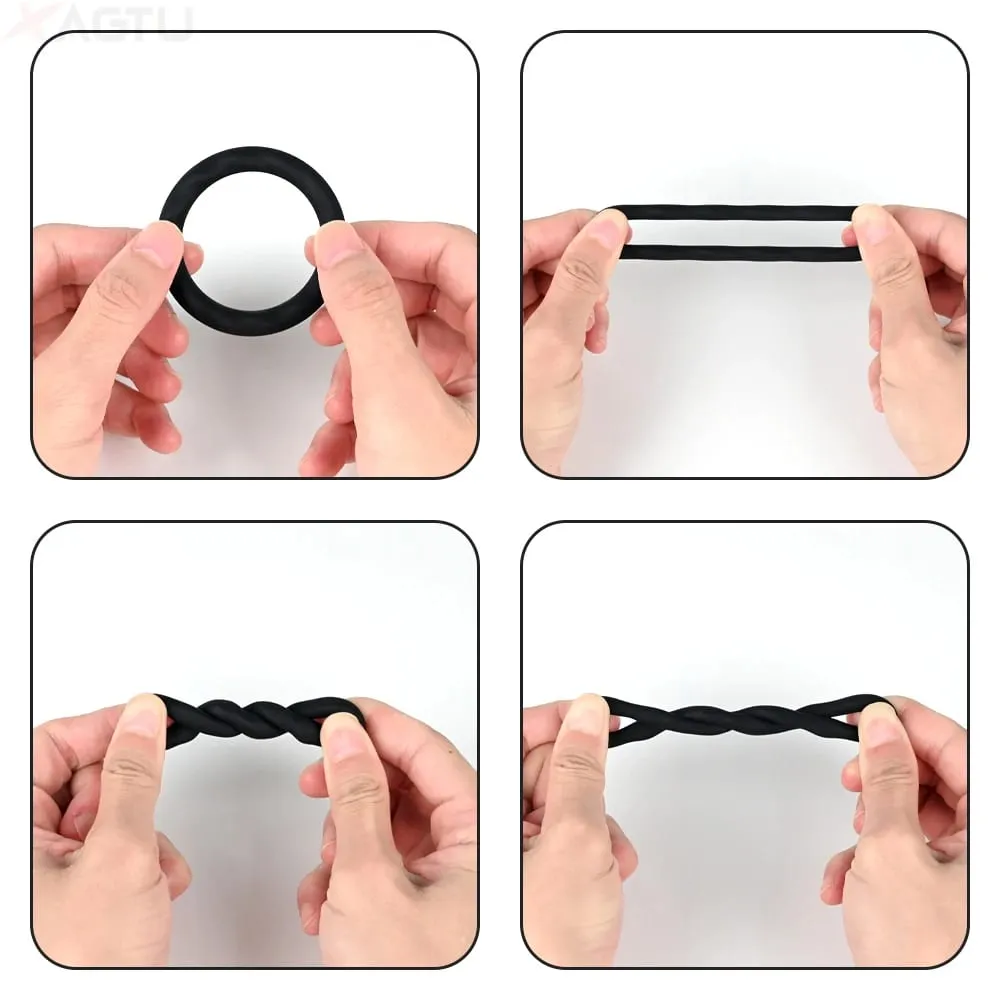 Anel peniano de silicone, anel peniano, brinquedos sexuais para homens, ampliadores de ereção, aumento ultra macio, longa duração, anel peniano mais forte 18 + — image 2
