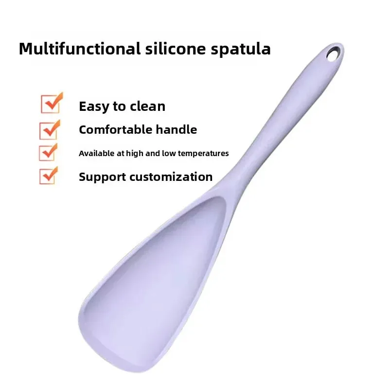 All-in-one silicone duckbill spatula heat-resistant cooking spoon salad server ice scoop and multi-functional spatula — image 2