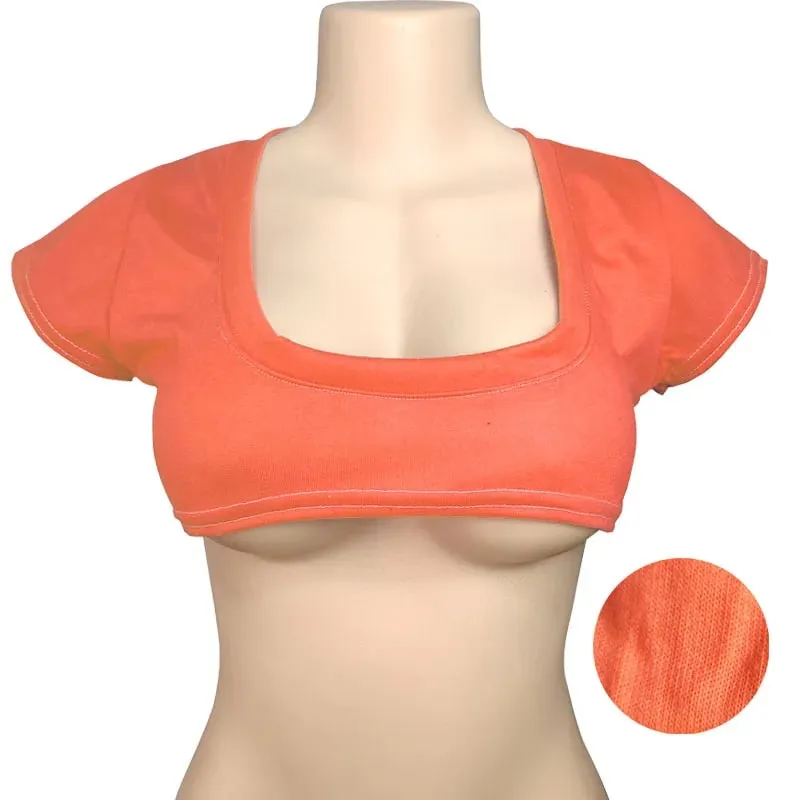 Y2k European and American Low Round Neck Ultra Short Sleeveless Vest T-shirt Sexy Chest Hugging and Navel Exposed Vest — image 3