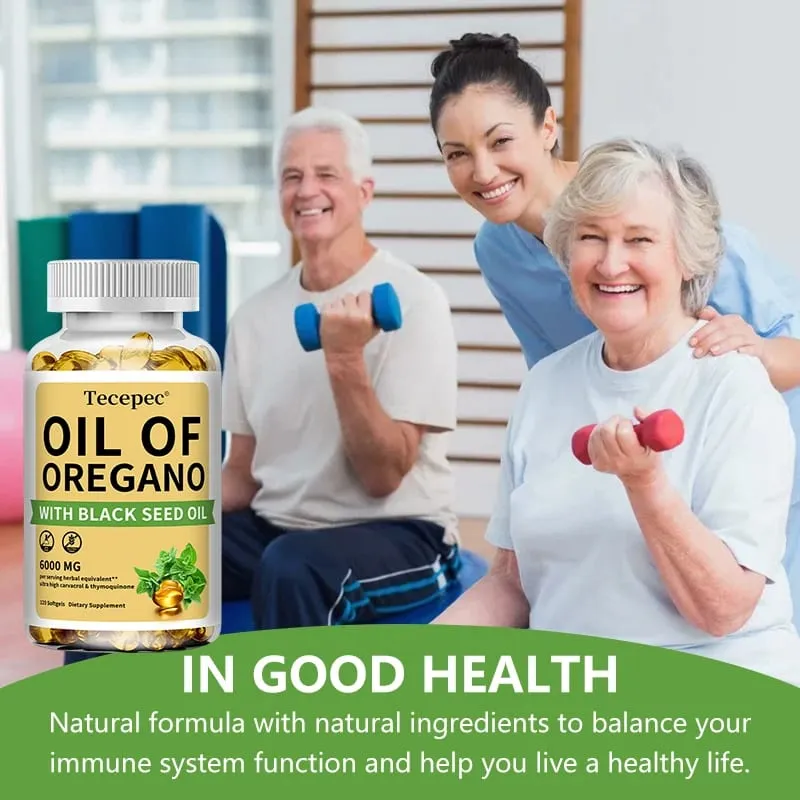 Oil of Oregano with Black Seed Oil 2 in 1 Oregano Supplement for Immune Health Digestive Health Non-GMO — image 6