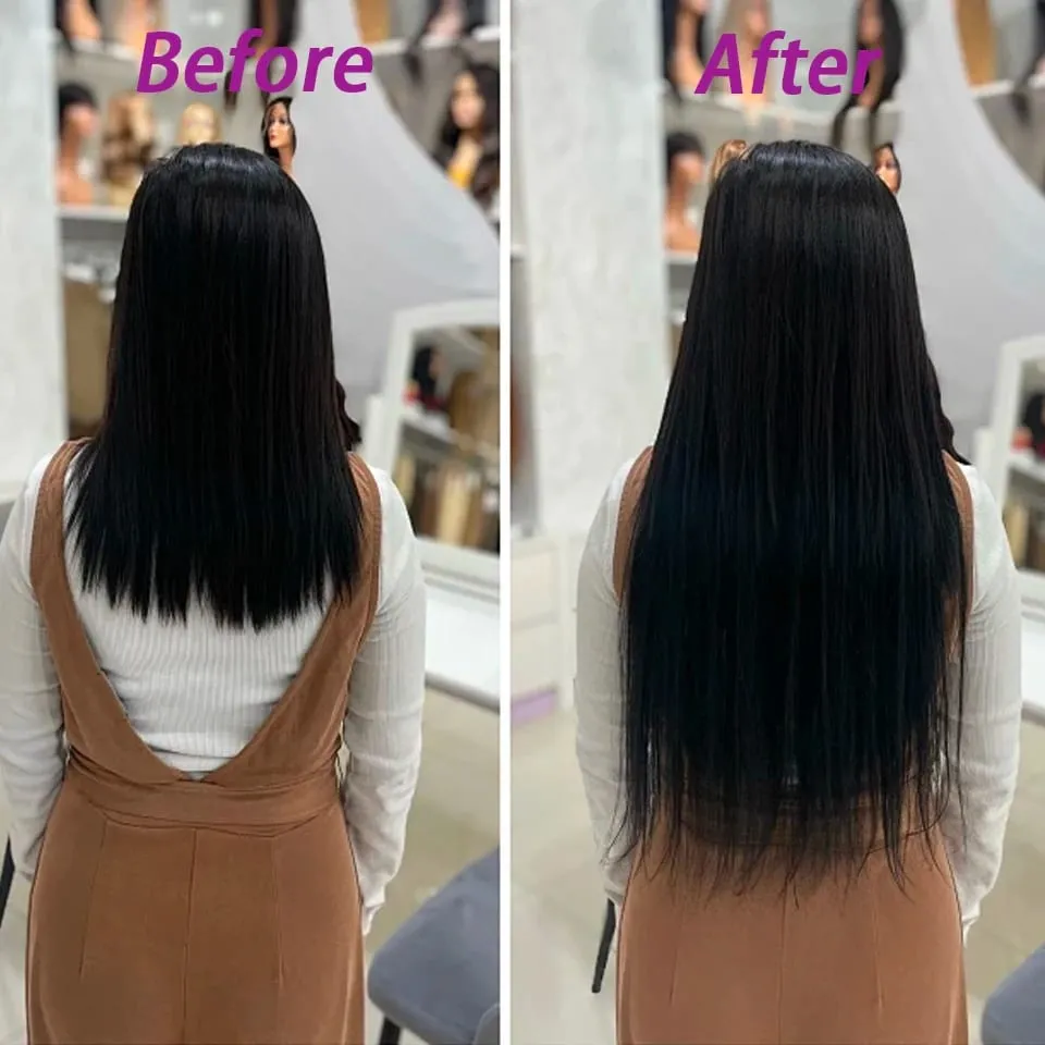Natural Color Tape In Hair Extensions Human Hair Silk Straight Tape In Extensions Seamless Invisible Color P4/27 50G for Women — image 6
