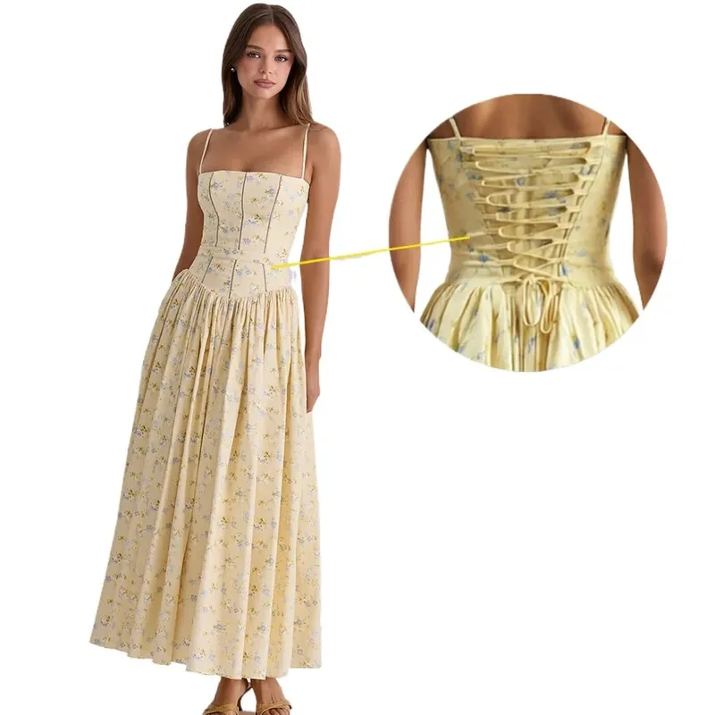 Suninheart roupas de verão para mulheres vestido midi elegante 2025 recém chegados vestido de férias com estampa floral branca — image 12