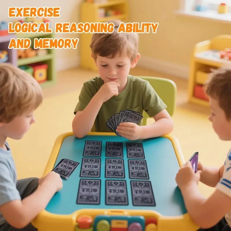 Trio Memory Challenge Bilingual Strategic Card Game Brain Training Activity for Family Party Group Fun Board Game Toys — image 3