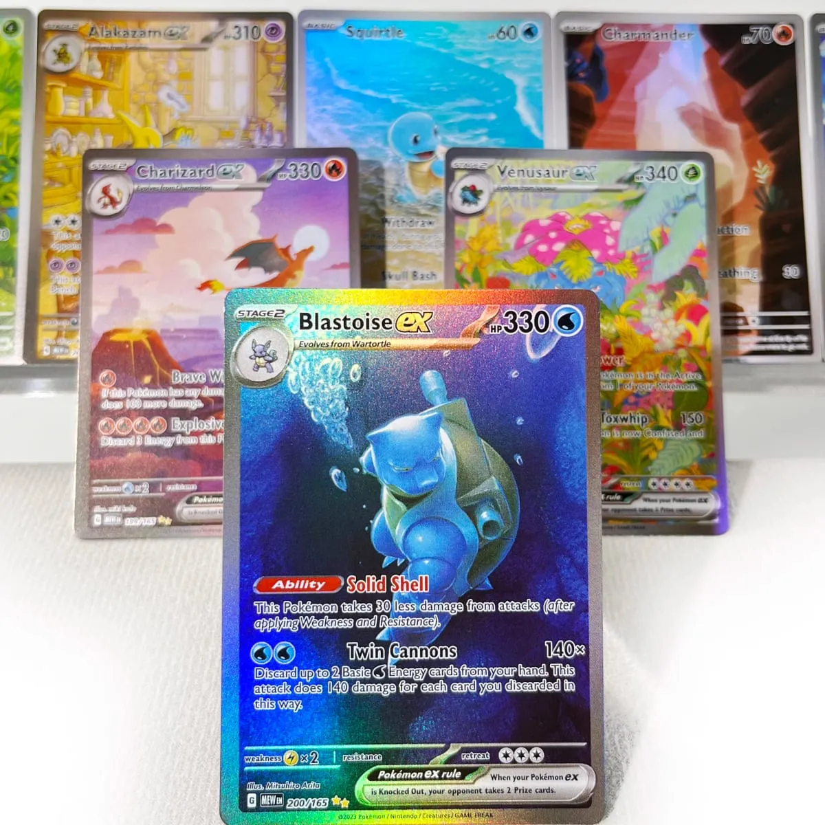 Pokémon 151 PKM Cards PTCG3-D Bulbasaur Squirt Rainbow Gengar ex Holographic Ex GX Rare Collection Battle Toys Gifts for Hobbies — image 3