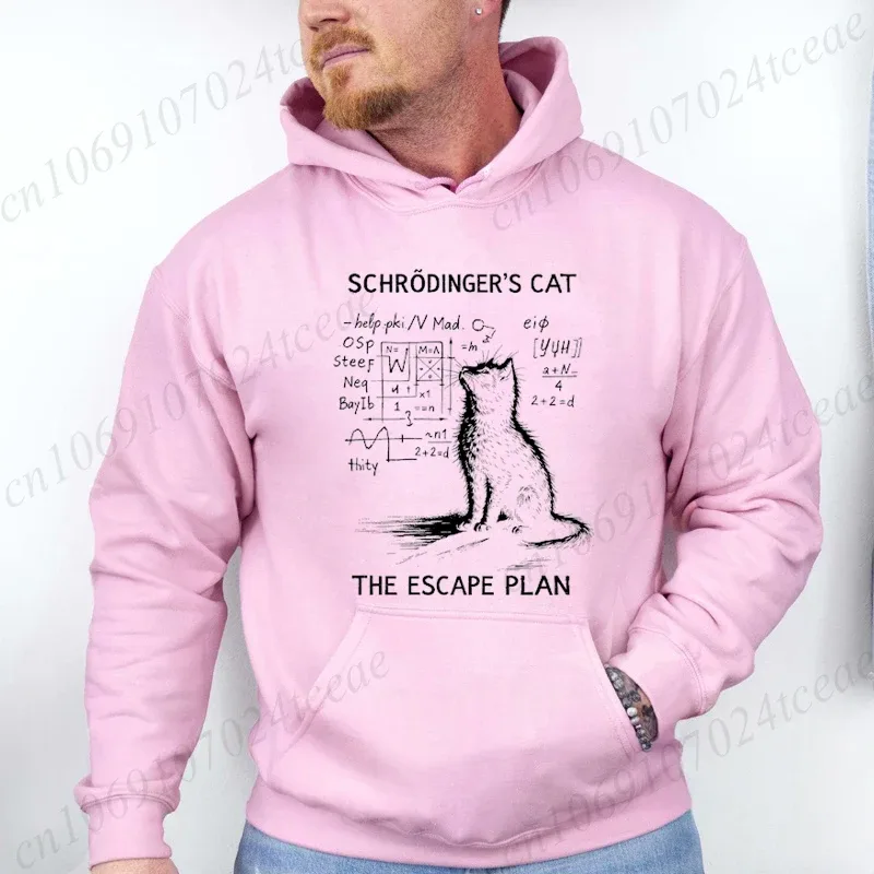 Funny Cat Physics Design Hoodies Math Science Humor Cat Print Sweatshirt Personalized Men Women Casual Streetwear Fashion Hoodie — image 12