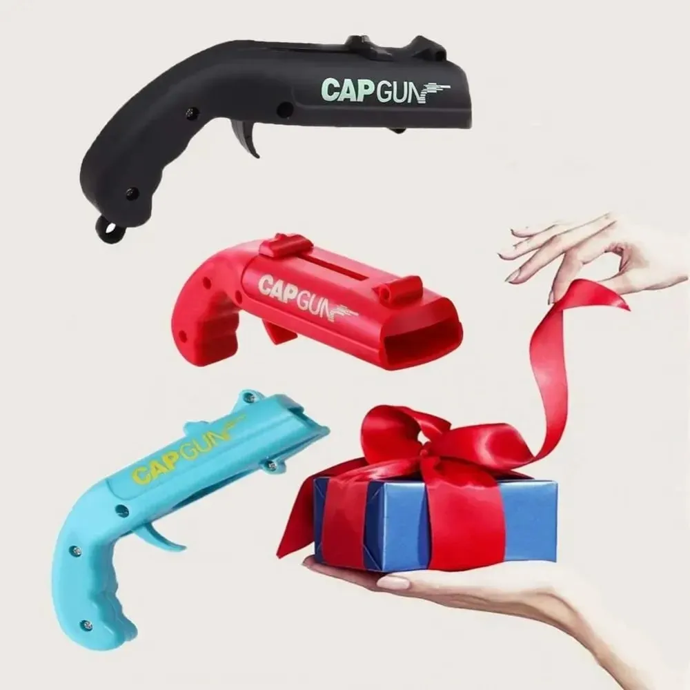 Portable Creative Cap Gun Flying Cap Launcher Beer Bottle Opener Novelty Fun Beverage Opener Tool Kitchen Party Gift Accessories — image 4