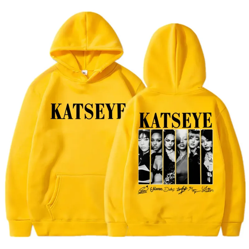 Limted Kpop Katseye Print Hoodies Vintage Trendy Men Women Y2k Hoody Sweatshirt Fleece Oversized Tracksuit Streetwear Fans Gifts — image 8