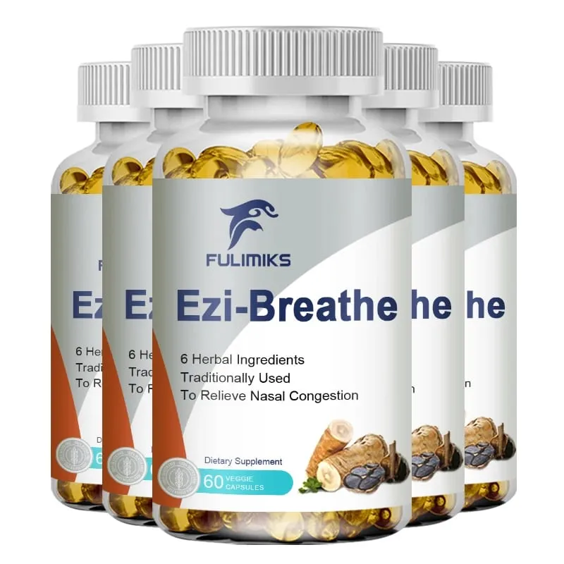 Respiratory & Nasal Health Capsules 6 Herbal Relieves Stuffy Nose Congestion Rhinitis & Supports Breathing Comfort — image 11