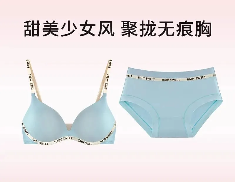 Seamless Wirefree Bra For Young Girls Light Padding Push Up Effect Bralette Set Pure Style Comfort Underwear Teens Lingerie AU — image 15